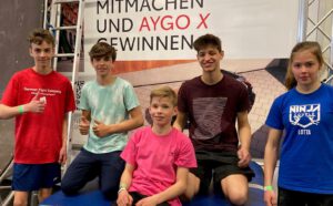 Ben Buchholz, Jonas Moritz, Nils Rottstegge, Johannes Komm und Lotta Kokemohr - Finalisten der Teens in Köln.